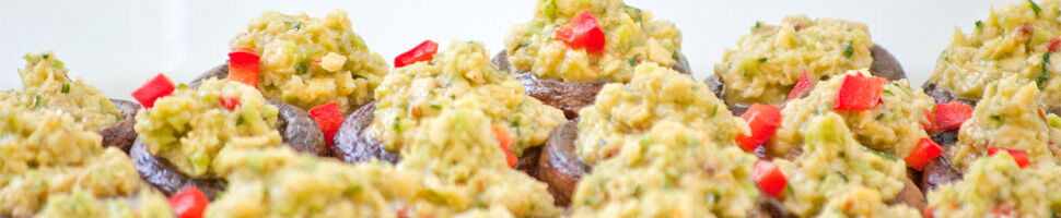 Gefüllte Champignons